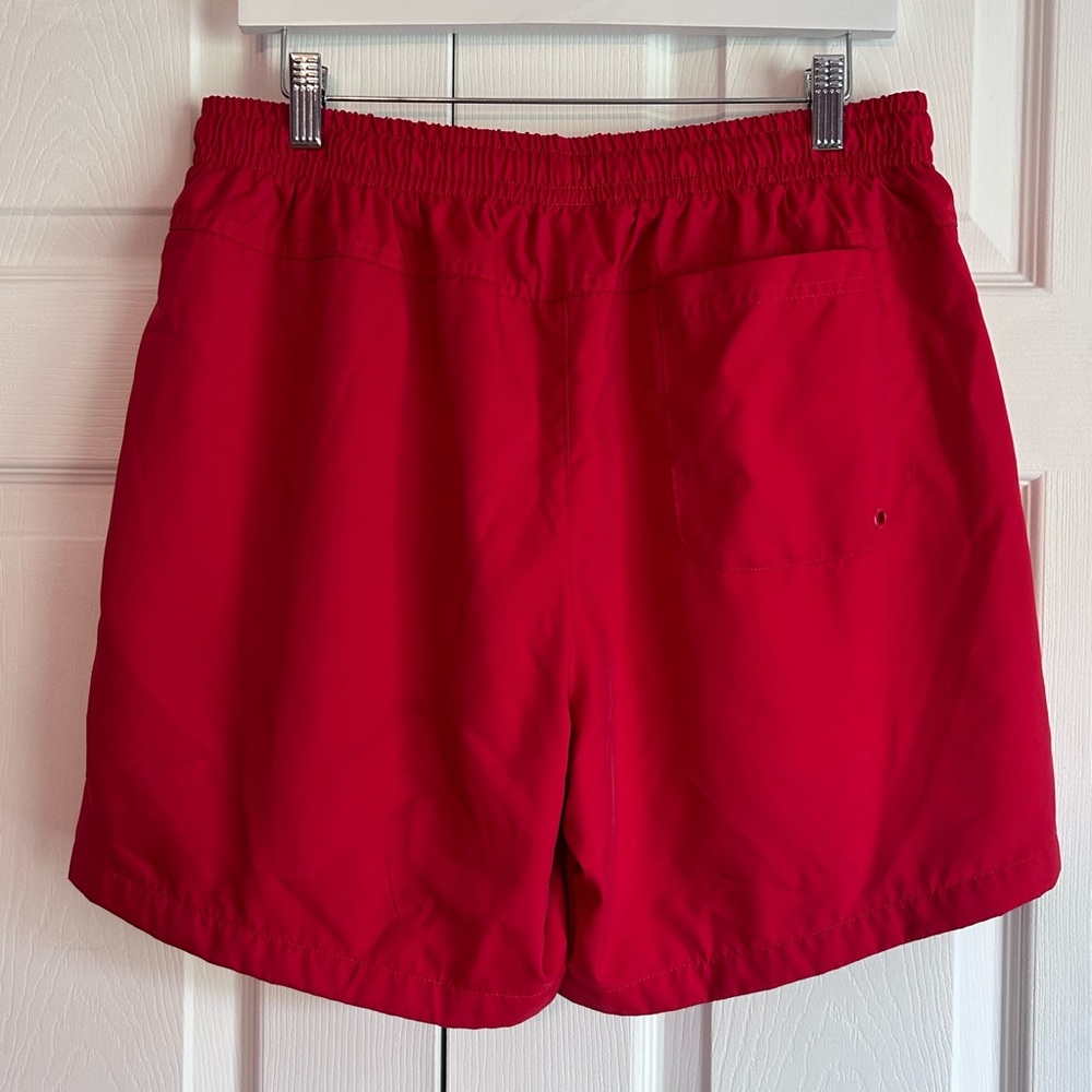 EUC Men’s Nike Athletic shorts. Red with drawstring waist and mesh lining Sz L - Picture 7 of 13